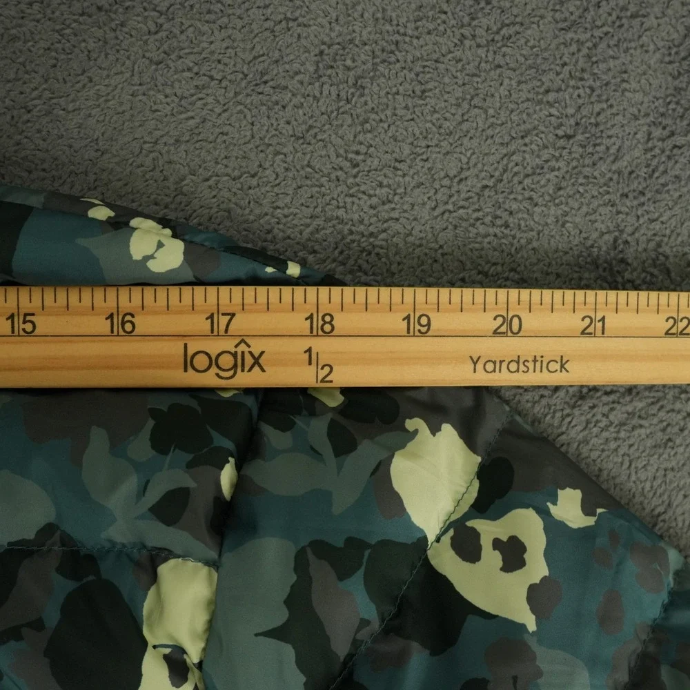 Eddie Bauer Cirruslite Jacket Womens 2XL Green Camo EB650 Puffer Down Hooded Zip